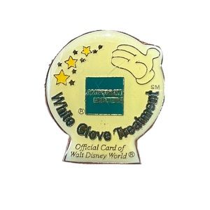 WDW American Express AMEX White Glove Treatment Vtg Rare Disney Pin 8921